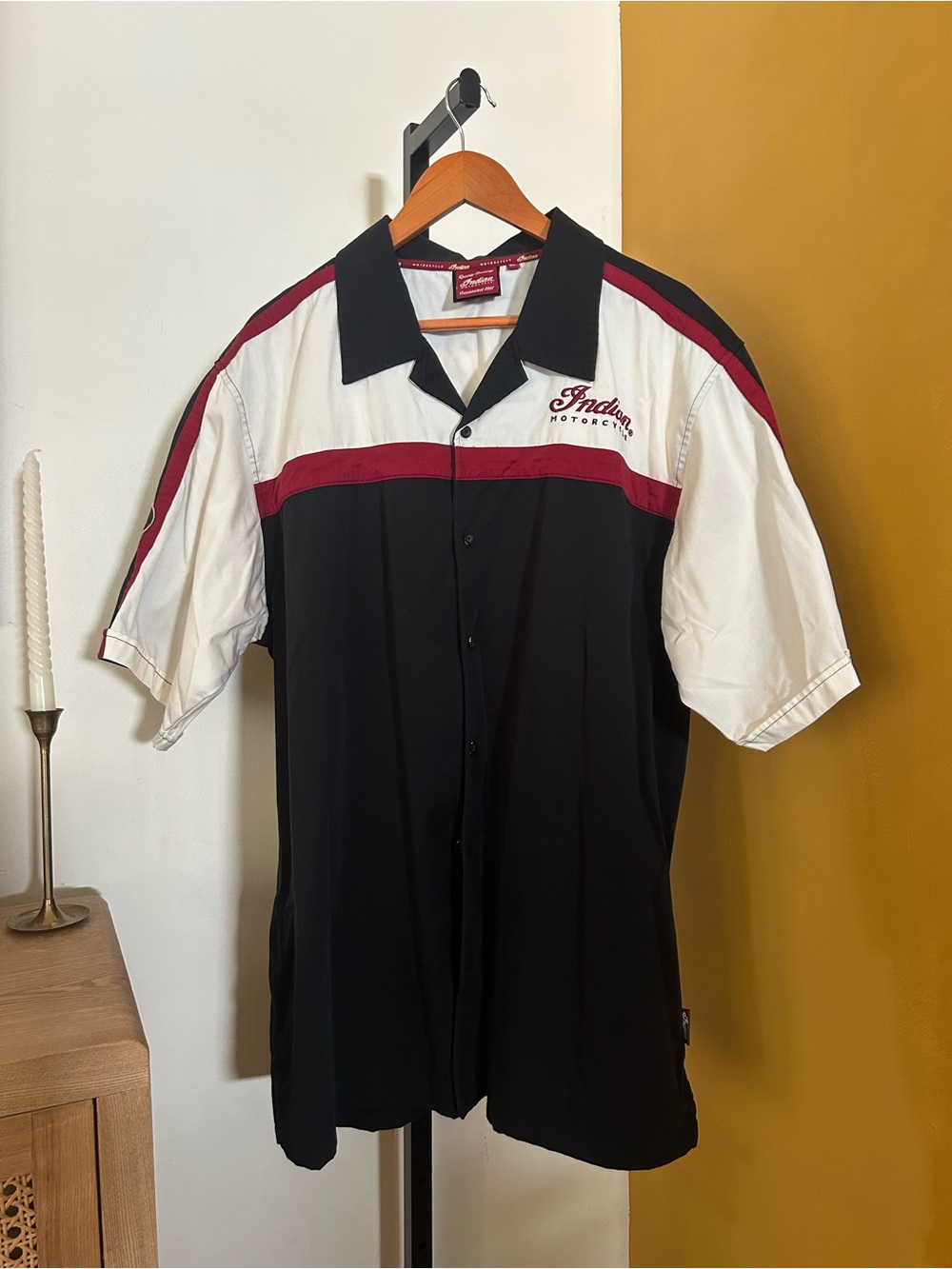 Indian Motorcycle Men's XL Shop Shirt Button Down Biker Mechanic Work Garage